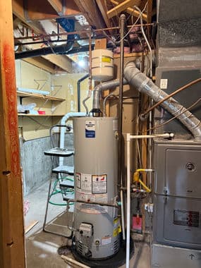 Plumbing project — new construction piping